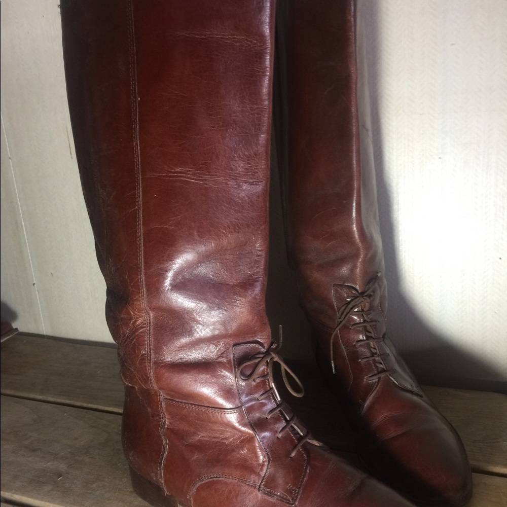 Marc Alpert brown leather riding boots - Picture 4 of 8